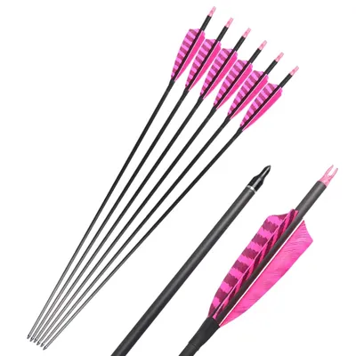 Produktbild von Kohlenstoffpfeile, 32 Zoll, leicht und langlebig, Rosa 24 Stück