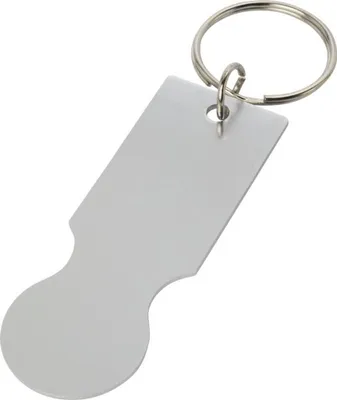 Productafbeelding van "Rhea" sleutel voor winkelwagens (model PF4629) (universele maat) (zilver)