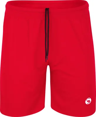 Produktbild von Sporthose Herren kurz ohne Innenslip - feuchtigkeitstransportierende Herren Trainingshose von Stark Soul® - Rot - L