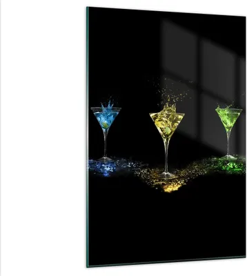 Produktbild von Bilder auf glas - Einteilig - Cocktail trinken Alkohol Glas - 80x120cm - Glasbilder - Wandbilder - Bilder - Wanddekoration aus Glas - Glas Bilder - Wandbild auf Glas - GPA80x120-0442