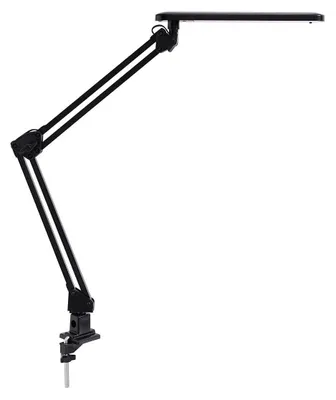 Zdjęcie produktu dla Lampa biurkowa LED z zaciskiem stołowym, 20 diod LED, 7 W, czarna