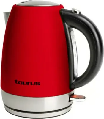Obrázek produktu pro Taurus Vintage Red, 1,7 l, 2200 W, Červená, Nerezová ocel, Indikátor úrovně vody, Bezkabelový