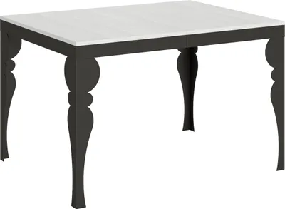 Produktbild von Ausziehbarer Tisch 90x120/380 cm Paxon Evolution Gestell Weiß Esche Anthrazit