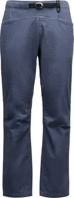 M Ethos Pants von Black Diamond; Kletter- und Boulderhose in dunkelblau; mit Gürtelschlaufen und geradem Schnitt.