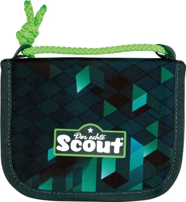 Produktbild von Scout Geldbörse Brustbeutel Cubes dunkelgrün