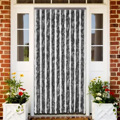 Produktbild von CLORIS Insektenschutz-Vorhang Grau und Weiß 120x220 cm Chenille 2024