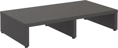 Produktbild von Monitorständer MONITOR, Grau - Schreibtischaufsatz 50 cm, Bildschirmerhöhung ergonomisch, Schreibtisch Organizer schmal für Arbeitszimmer und Homeoffice