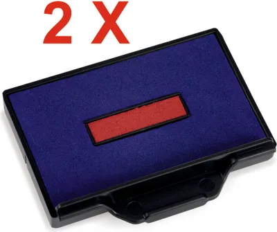 Produktbild von 2 X Trodat Ersatzkissen 6/56/2 für Professional 5206 – Stempelfarbe zweifarbigFür Professional 5117, 5460, 5460L, 5465