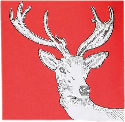 Produktbild von Tischwäsche mit Stickerei Hirsch Weihnachten Winter Tischläufer 35 x 140 cm