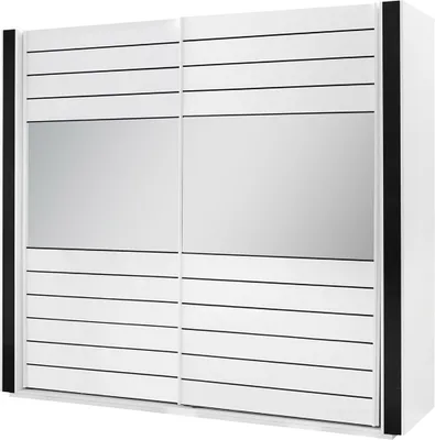 Produktbild von Meublorama DS-MK-LINN-BLANC-10-*7C/226KG, 8 Regale, 2 Tür(en), Weiß, MDF-Platten, 680 mm, 2200 mm