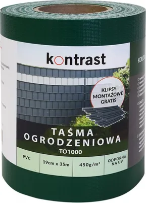 Zdjęcie produktu dla Taśma ogrodzeniowa 19x35m płot ogrodzenie osłona na balkon zielona