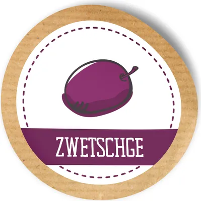 Produktbild von itenga 24x Sticker Zwetschge