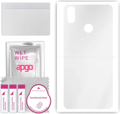 Produktbild von apgo Rückseite Schutzfolie, klar, kompatibel mit Cubot P20, Hinten Hydrogel-Displayschutzfolie mit Positionierhilfe, kratzfest, einfache Montage