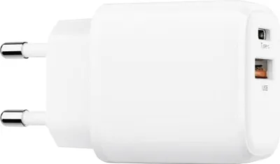 Obrázek produktu pro Nabíjecí adaptér USB C+A 20W, bílý