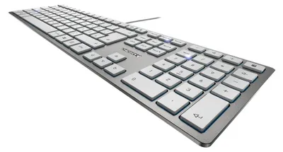 Immagine prodotto di Cherry JK-1600BE-1 CHERRY TAS KC 6000 SLIM Corded BE-Layout silber/weiß
