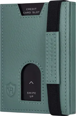 Produktbild von Slim Wallet mit XL Münzfach & RFID-Schutz - Leder Geldbeutel - Mini Geldbörse für Herren und Damen - Kartenetui Echtleder Karten Portemonnaie klein