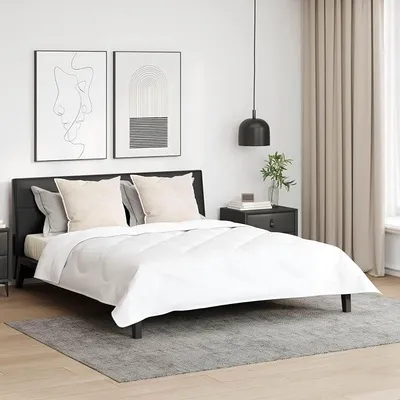Imagen del producto de Dos fundas de almohada, color blanco, 80x80 cm, de algodón