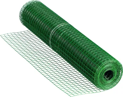 Produktbild von DEL Punktgeschweißtes Drahtgitter grün ummantelt - 12,7 x 500 mm, 5 m Rolle