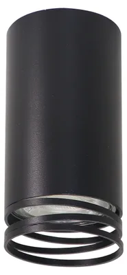 Immagine prodotto di Lampada da soffitto di design TUBA - 1xGU10, 15W, 5,5x14cm, rotonda, nera