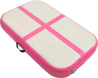 Produktbild von vidaXL Nafukovací gymnastická podložka s pumpou 60x100x10 cm PVC růžová