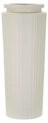 Imagen del producto de Jarrón MGO, 32x80 cm, color crema, diseño de Mauro Ferretti