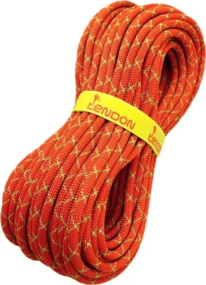 Dynamisches Einfachseil Smart Lite 9.8 von Tendon; orange mit gelber Kennzeichnung.