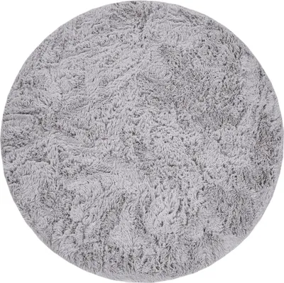 Produktbild von Hochflor Teppich Rund Wohnzimmer Shaggy Langflor Kunstfell Flauschig Einfarbig Grösse 200 cm Rund