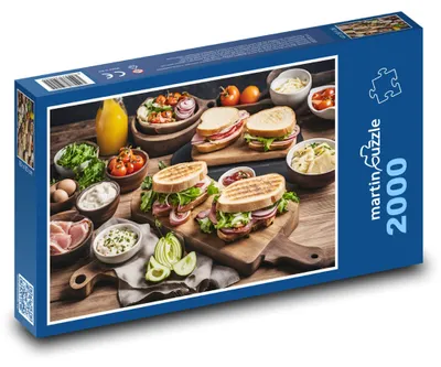 Obrázok produktu pre Puzzle 2000 Čerstvé gurmánske sendviče - martinpuzzle