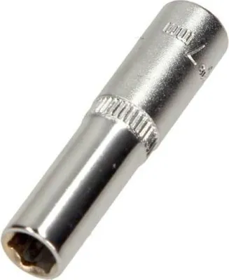 Zdjęcie produktu dla Yato YT-1418, Pojedynczy artykuł, Klucz nasadowy, Stal chromowo-wanadowa, 1/4", Chrom, 50 mm
