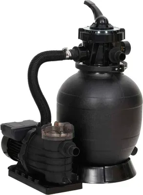 Produktbild von Pool-Sandfilteranlage mit Vorfilter Schwarz