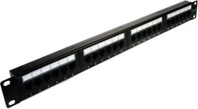 Obrázek produktu pro Patch panel 24 portů UTP5e 1U 19" bez police