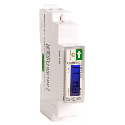 Immagine prodotto di Contatore di energia Schneider Electric iEM2055, monofase 230 V, 45 A, MID, Modbus RTU, impulso S0, classe di precisione 1 A9MEM2055