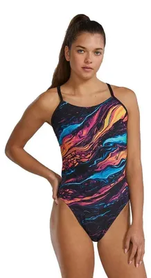 Produktbild von Tyr Durafast Elite Cutoutfit Magmata Badeanzug Schwarz 34 Frau Schwarz 34