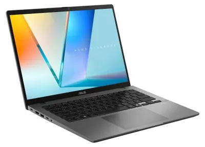 Immagine prodotto di ASUS Vivobook S14 S3407VA-LY067W, processore Intel Core i5-210H, schermo da 14.0 pollici WUXGA IPS con frequenza di 60Hz, luminosità di 300 nit e trattamento antiriflesso, 16GB di RAM DDR5, SSD da 512GB, grafica Intel UHD, webcam FHD+ con sensore IR, batteria da 70WHrs, sistema operativo Windows 11, finitura in alluminio grigio opaco