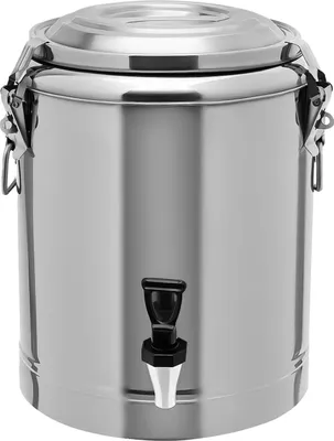 Produktbild von Isolierter Behälter, 14 Liter Kapazität, langlebiger Edelstahl, Silber