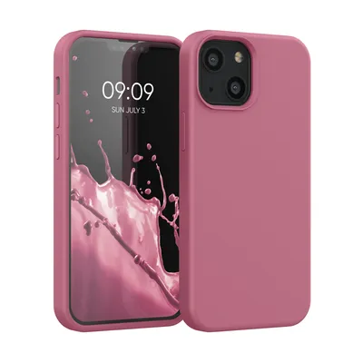 Produktbild von kwmobile Handyhülle für iPhone 13 mini Hülle, für iPhone 13 mini Case - Hülle Silikon - kabelloses Laden - Dark Rose