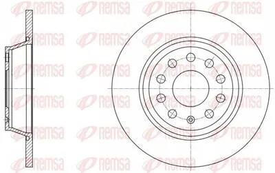 Produktbild von 2x REMSA Bremsscheibe 61646.00 hinten für VW Golf V Schrägheck (1K1) CC (358)