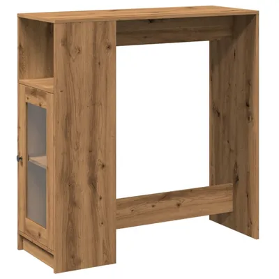Immagine prodotto di Tavolo Bar con Rastrelliera Rovere 101x40x103,5 cm Multistrato