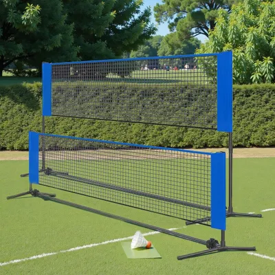 Image de Filet de badminton de 300 cm, filet de volley-ball réglable en hauteur | Noir | 300x103x155 cm