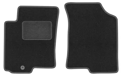 Obrázek produktu pro Přední velurové koberce pro: Kia Cerato 2004-2008 (hatchback/sedan) – 2 ks, grafitové, na míru – Wielganizator LUX