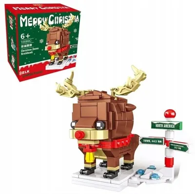 Produktbild von Weihnachts-Bauset Rentier 1089C Geschenk für Kinder