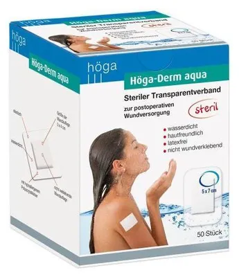 Produktbild von Medizinische wasserdichte Wundpflaster 5x7cm, Packung mit 50 Stück