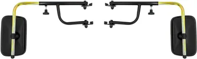 Productafbeelding van 2x buitenspiegel voor vrachtwagens en bussen, 250x160 mm, ø18 mm, met spiegelarm en spiegelhouder, set