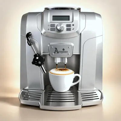 Produktbild von Kaffeevollautomat Ravenna Silber – Einsteiger Modell mit Panarello Milchaufschäumer, Espresso & Cappuccino, kompakt, 15 Bar