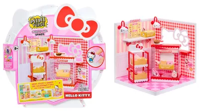 Produktbild von MGA Miniverse Hello Kitty Make It Mini Spaces Spielset – Ausstellungsraum für Mini-Sammlungen