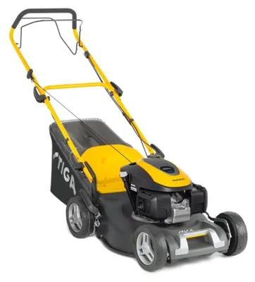 Produktbild von STIGA Benzin-Rasenmäher Combi 48 SH | Kraftvoller HONDA Motor | Fangkorb & Mulchfunktion | Radantrieb | 46 cm Schnittbreite