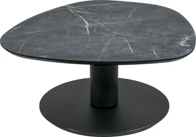 Produktbild von Couchtisch Cemile 80x80x39 höhenverstellbar Anthrazit/Marble Grigio 16250