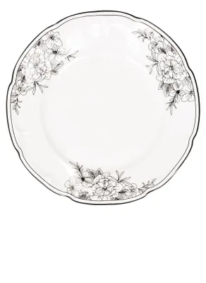 Image de Assiette - Les Fleurs - Porcelaine Newbone - 10x15x1,5 cm