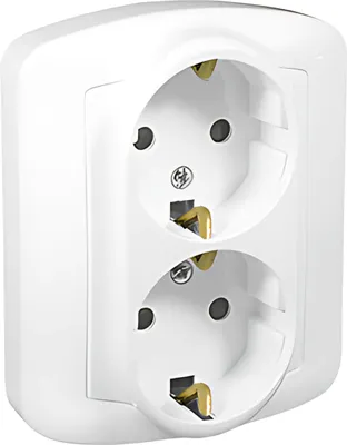 Zdjęcie produktu dla SIMON AKORD Gniazdo Podwójne Schuko 16A 250V AGSZ2E/11