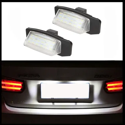 Obrázek produktu pro Osvětlení registračních značek, 2 kusy, LED, 18 SMD, pro Mitsubishi Eclipse, Lancer, Outlander